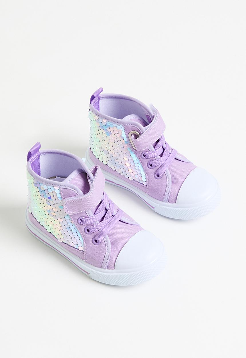 Pop Candy - Sequined hi tops - purple