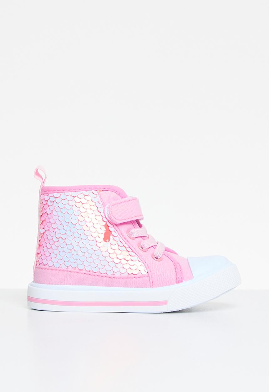 Pop Candy - Sequined hi tops - pink