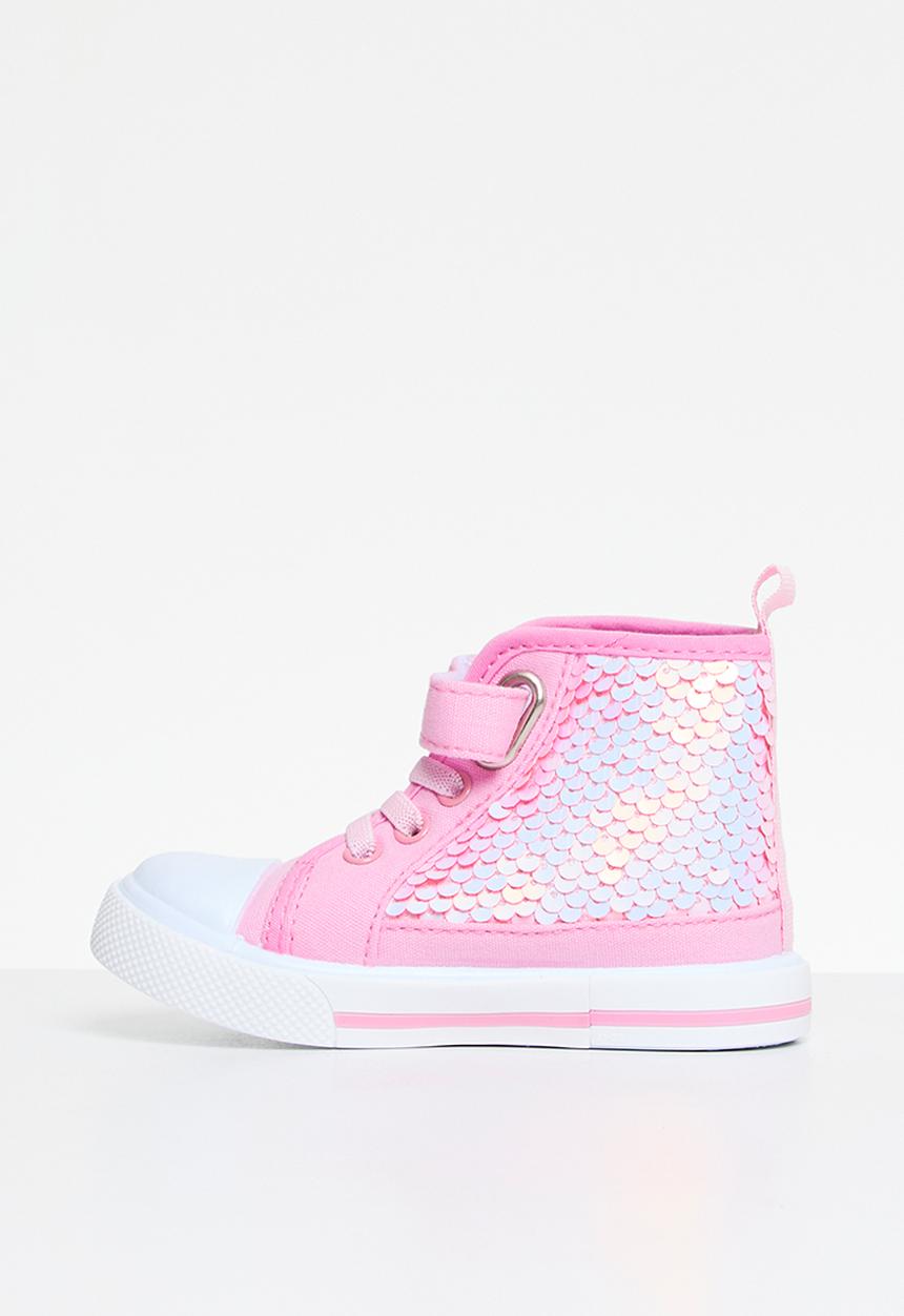 Pop Candy - Sequined hi tops - pink