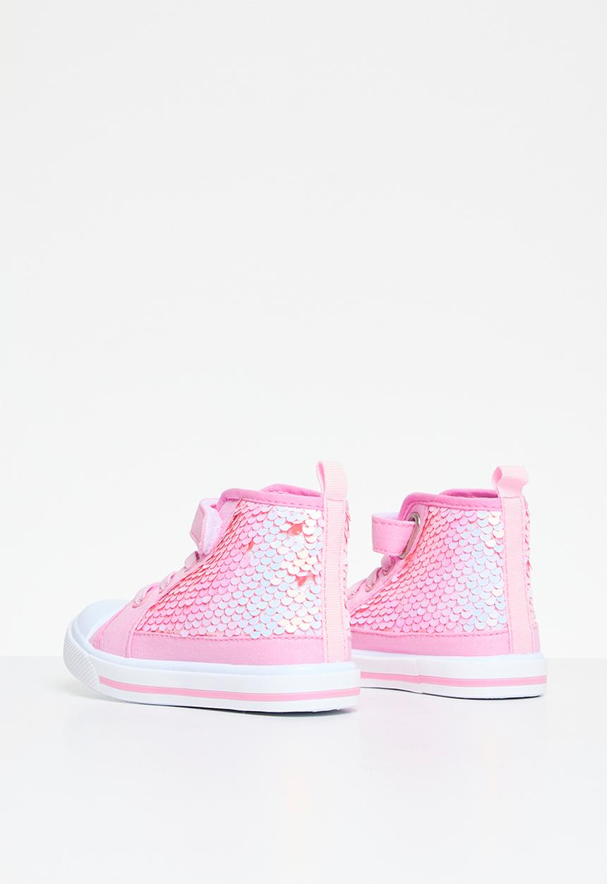 Pop Candy - Sequined hi tops - pink