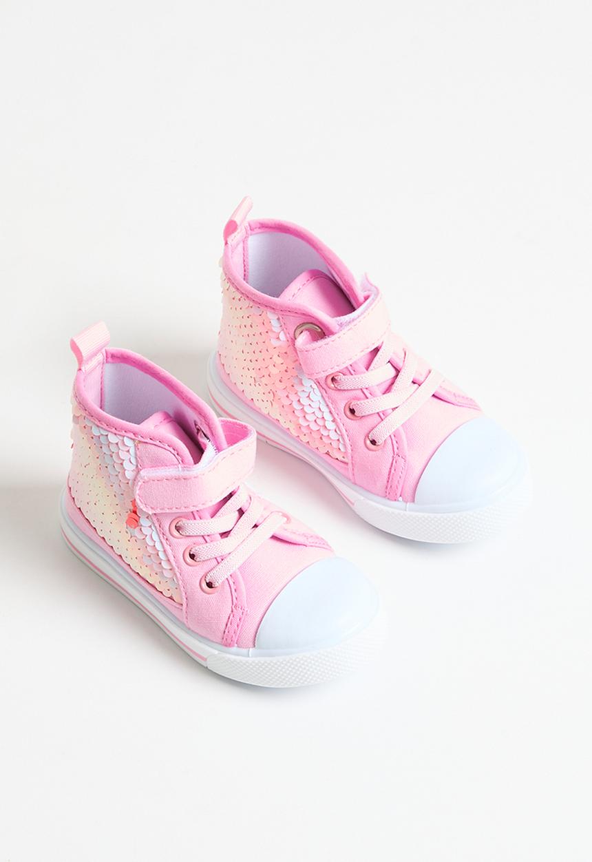 Pop Candy - Sequined hi tops - pink