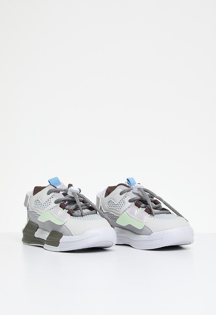 Pop Candy - Lace up sneakers - grey