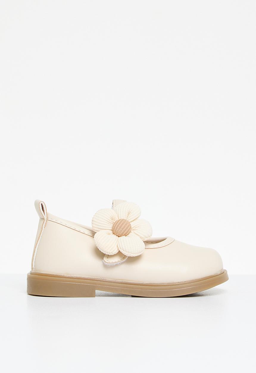 Pop Candy - Floral décor maryjanes - beige