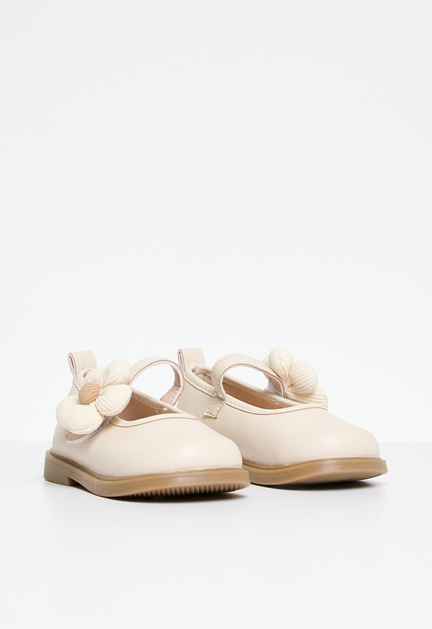 Pop Candy - Floral décor maryjanes - beige