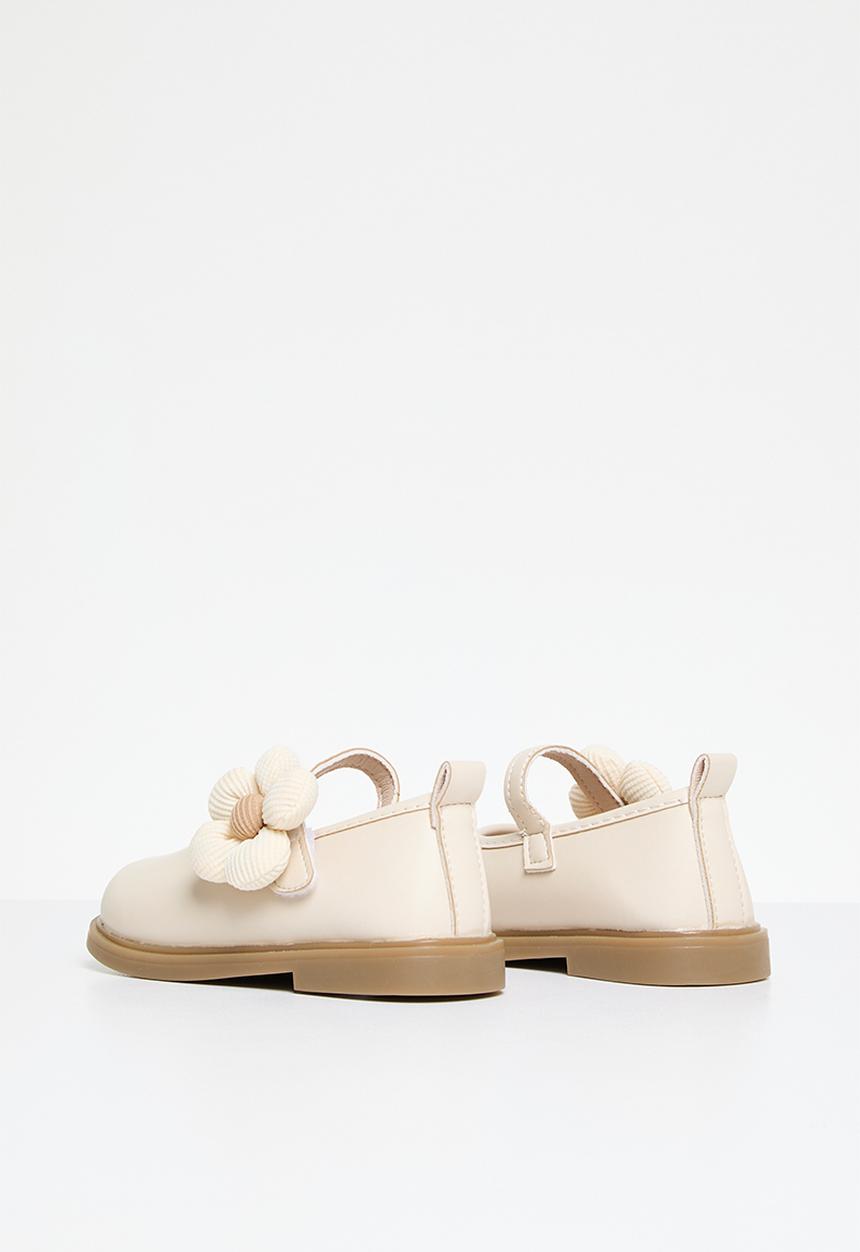 Pop Candy - Floral décor maryjanes - beige