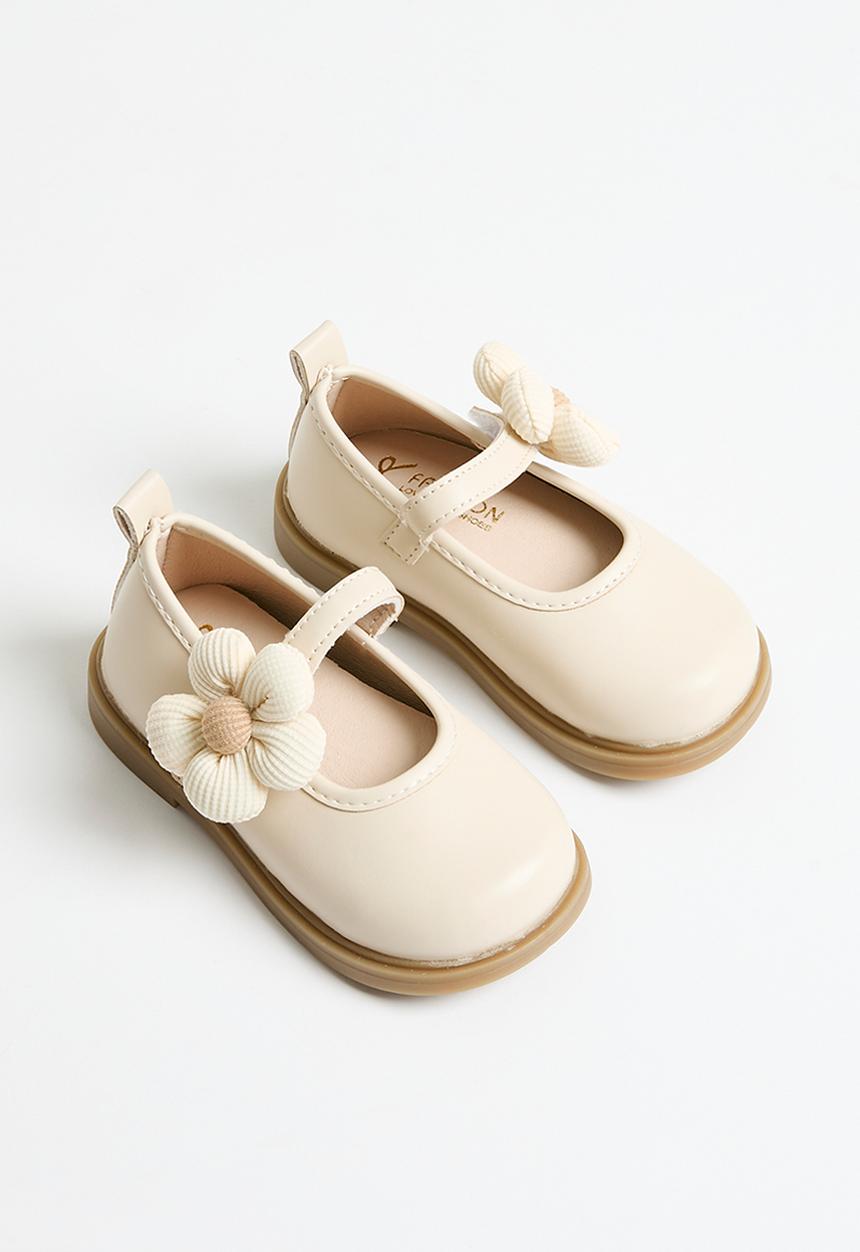 Pop Candy - Floral décor maryjanes - beige