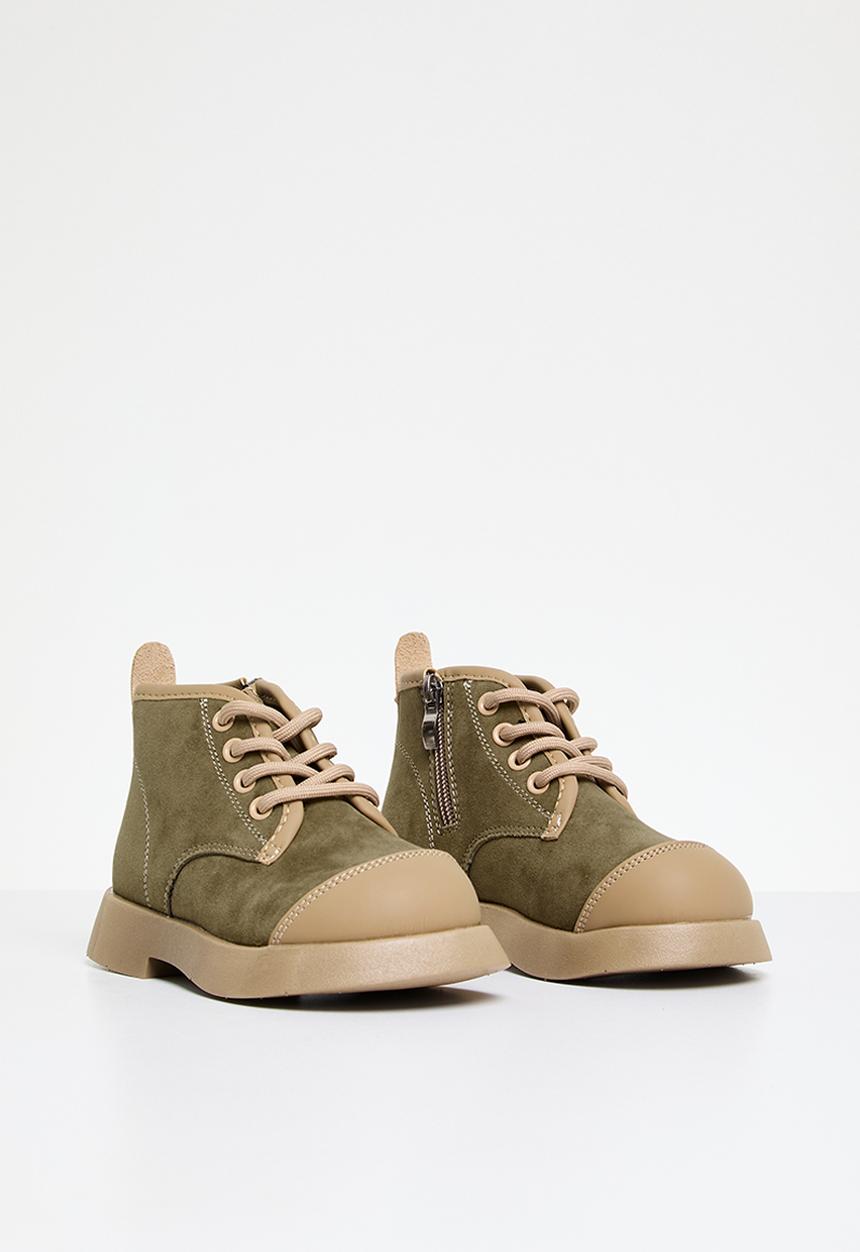 Pop Candy - Lace up boots - beige