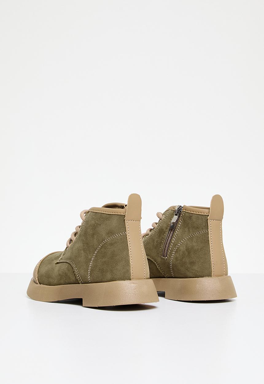 Pop Candy - Lace up boots - beige