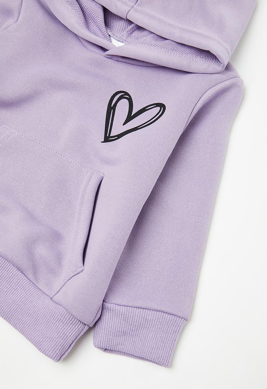 Pop Candy - Hooded sweat top & pant set - purple