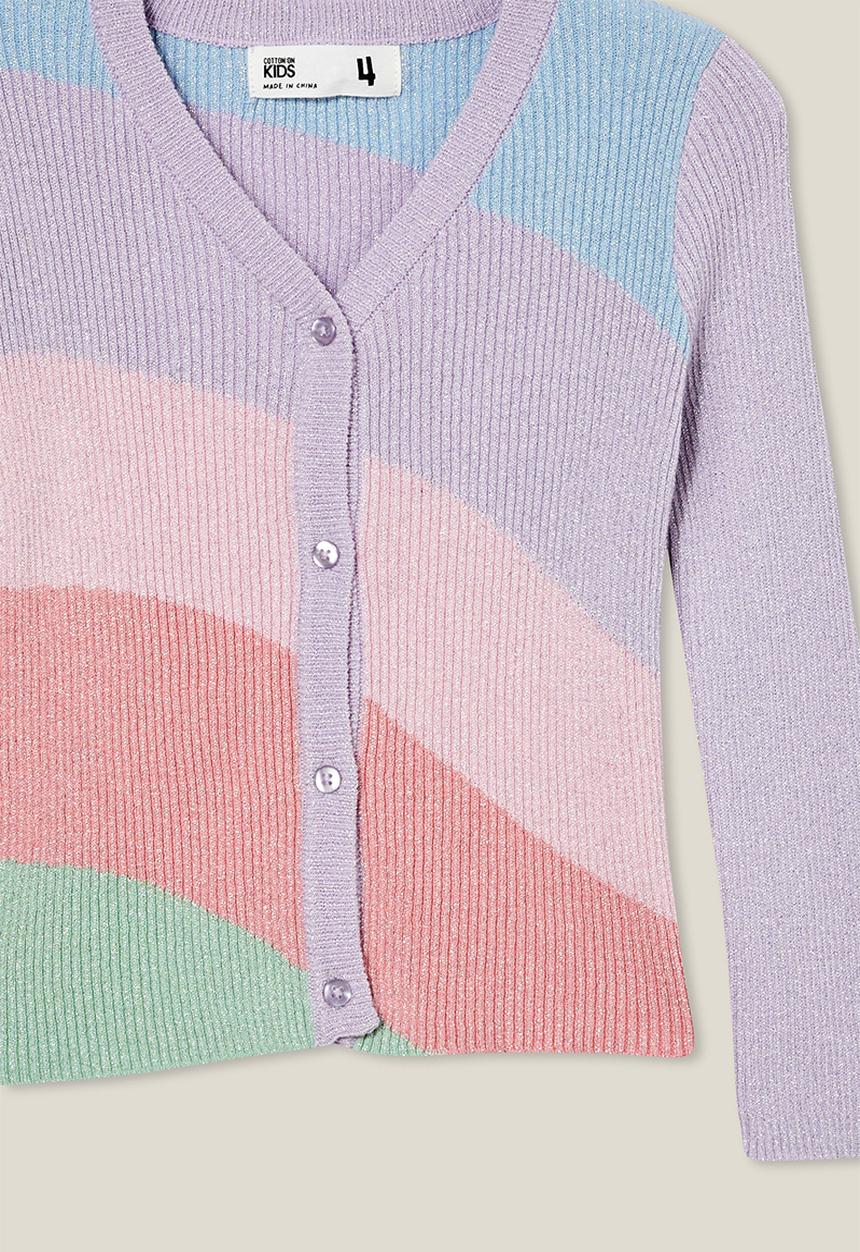 Cotton On - Molly cardigan - rainbow/silver