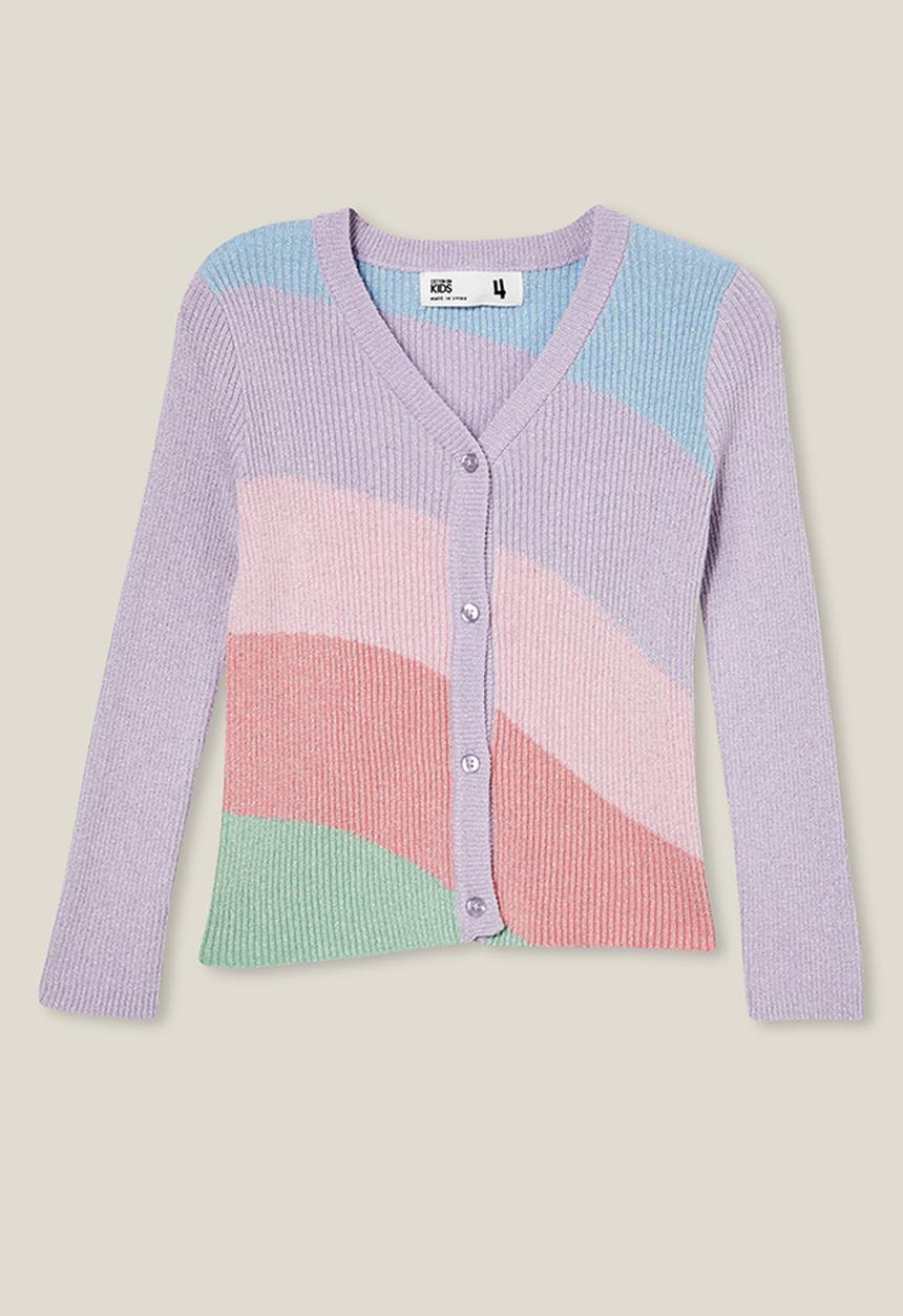 Cotton On - Molly cardigan - rainbow/silver