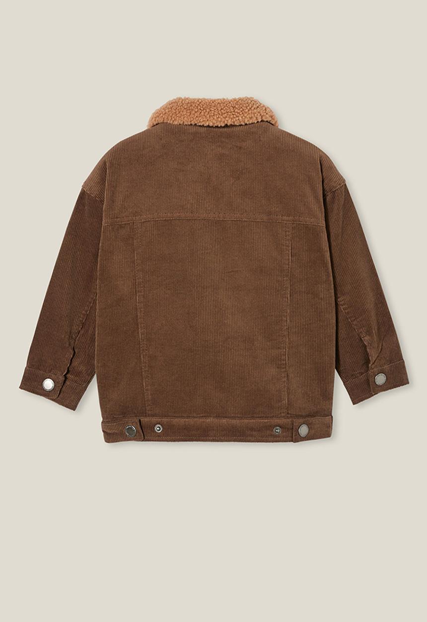 Cotton On - Jamie sherpa jacket - hot choccy