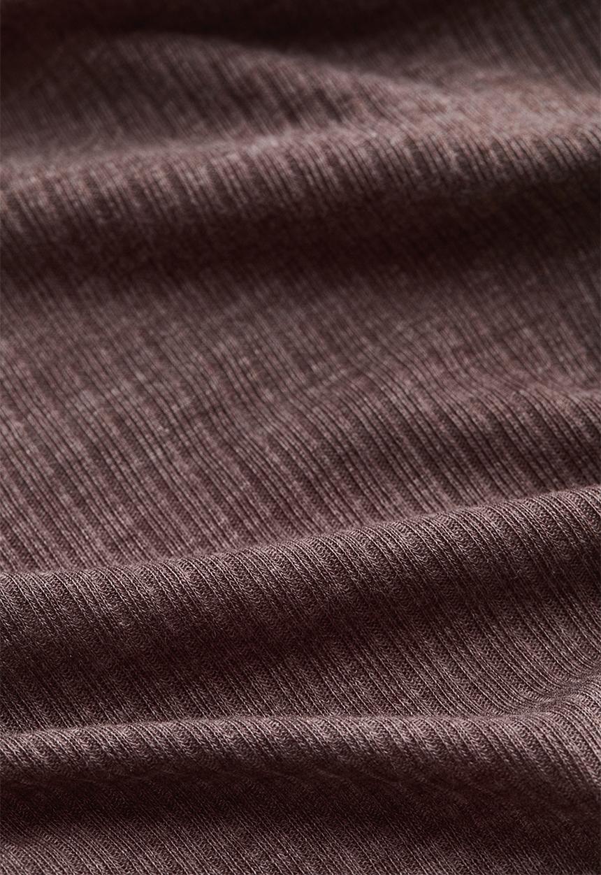 H&M - Ribbed pyjamas - dark mole mar