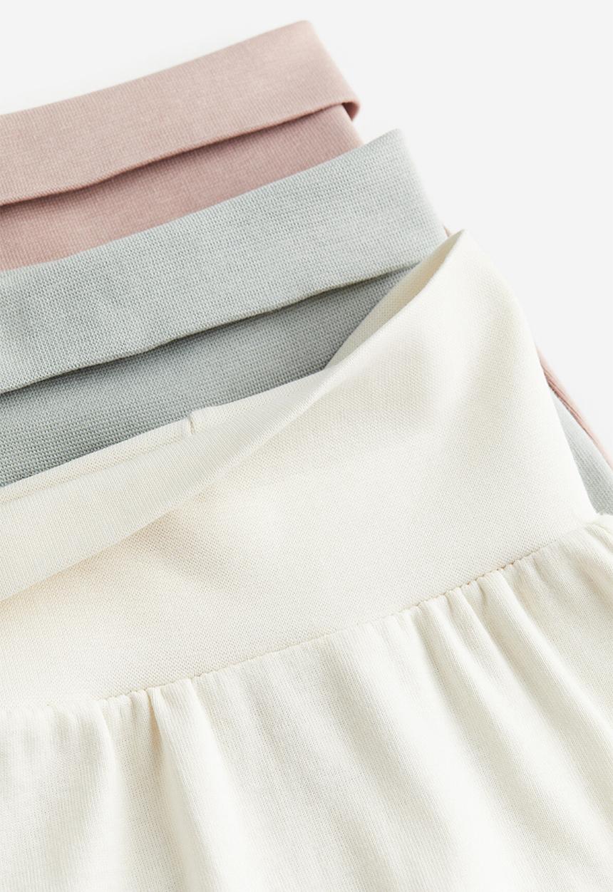 H&M - 5 pack cotton trousers - light pink & light green