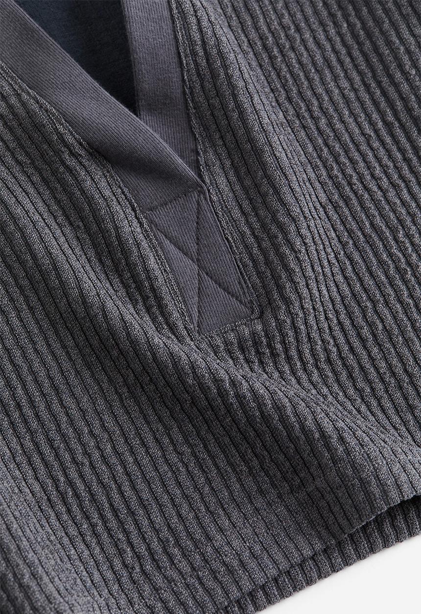 H&M - Collared jersey top - dark grey