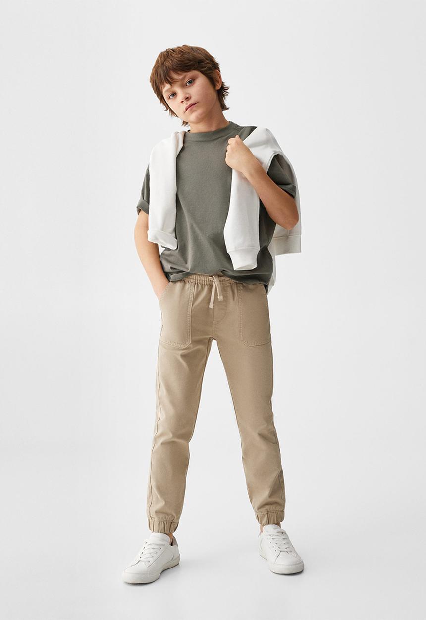 MANGO - T-shirt hawaii - khaki