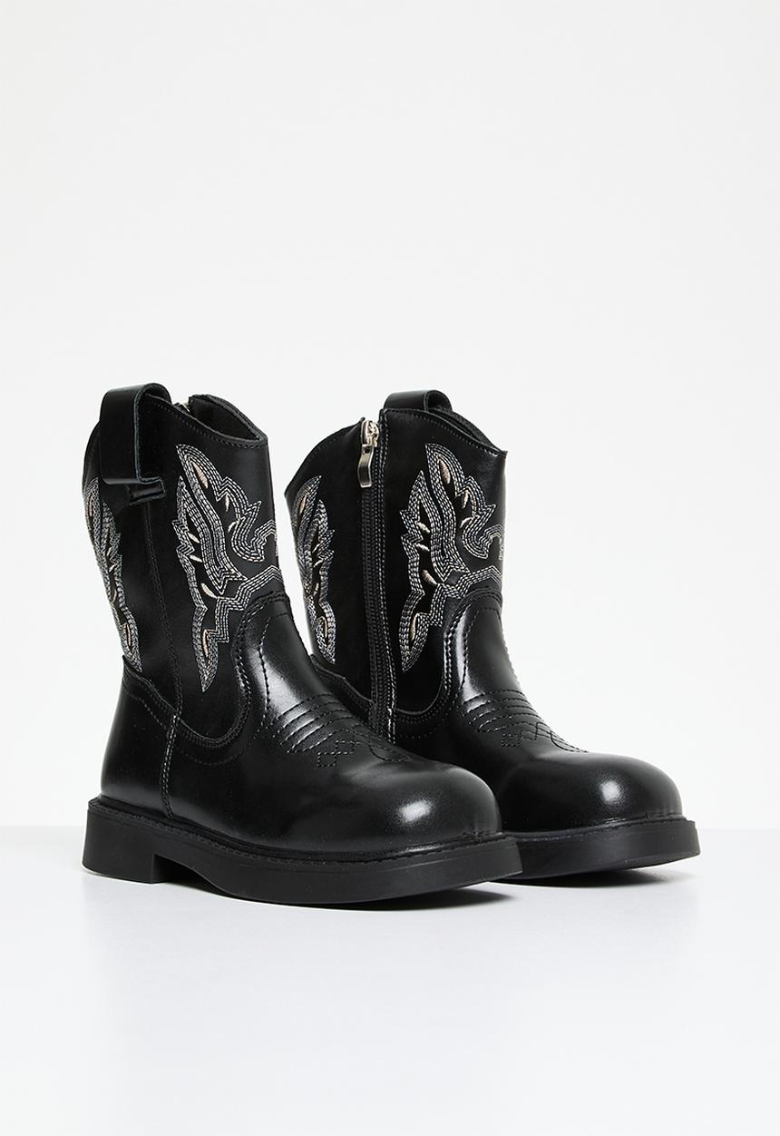 Pop Candy - Cowboy boots - black