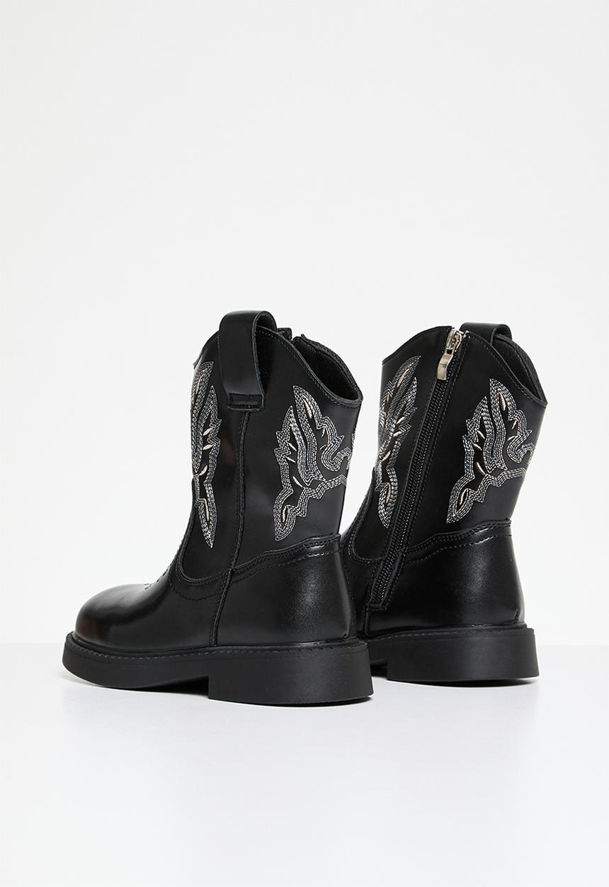 Pop Candy - Cowboy boots - black