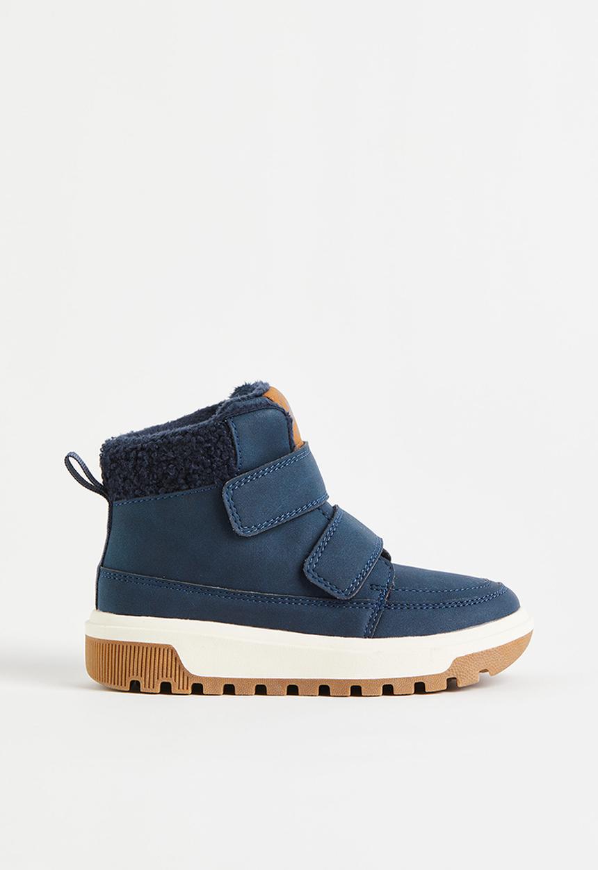 H&M - Warm-lined hi-tops - navy blue
