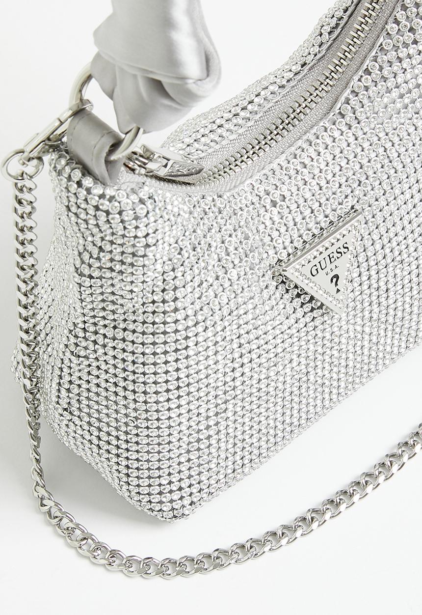 GUESS - Lua mini hobo - silver