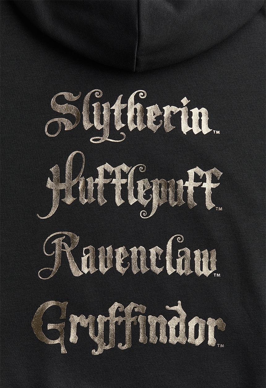 H&M - Oversized printed hoodie - black harry potter