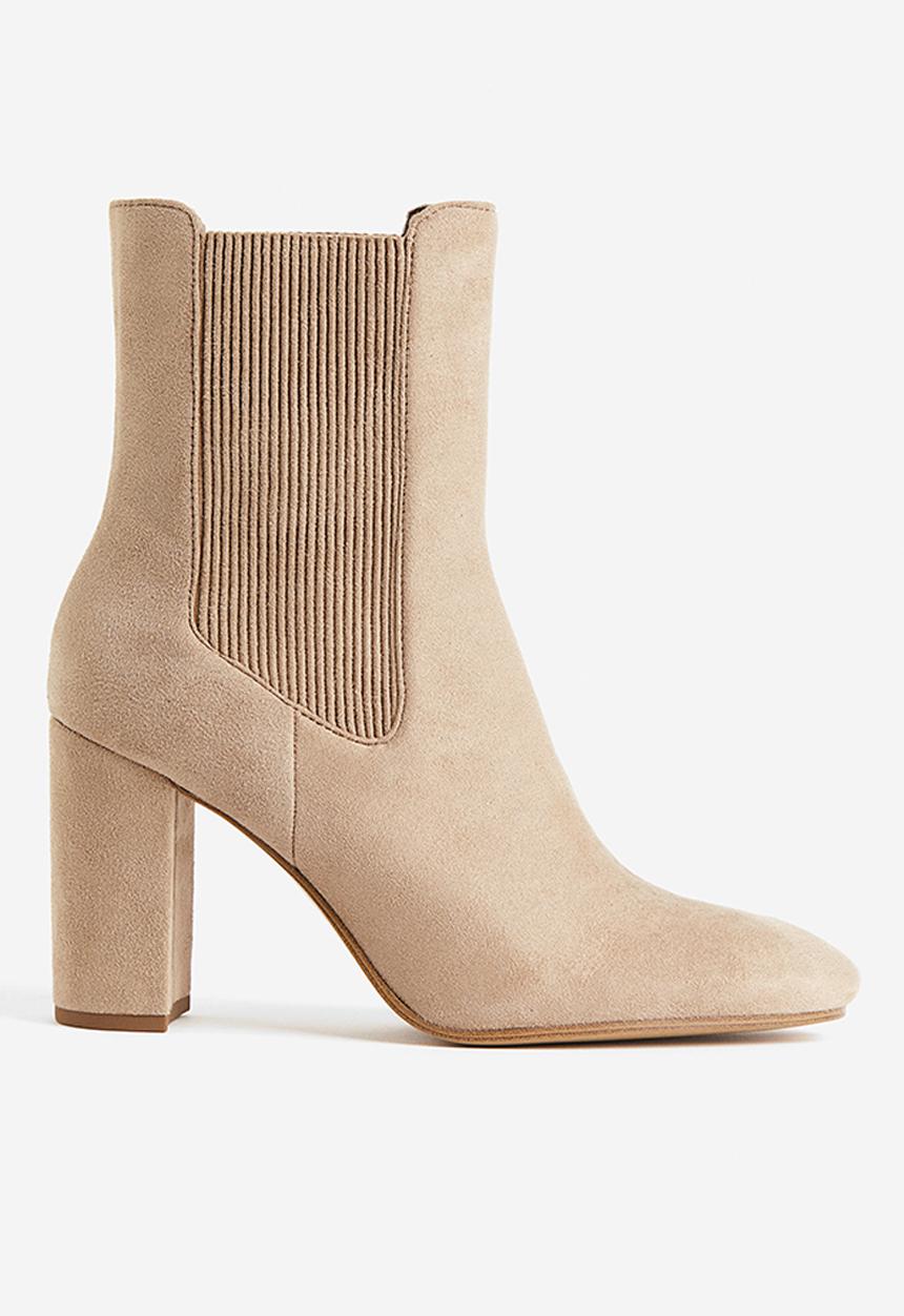 H&M - Heeled chelsea boots - beige