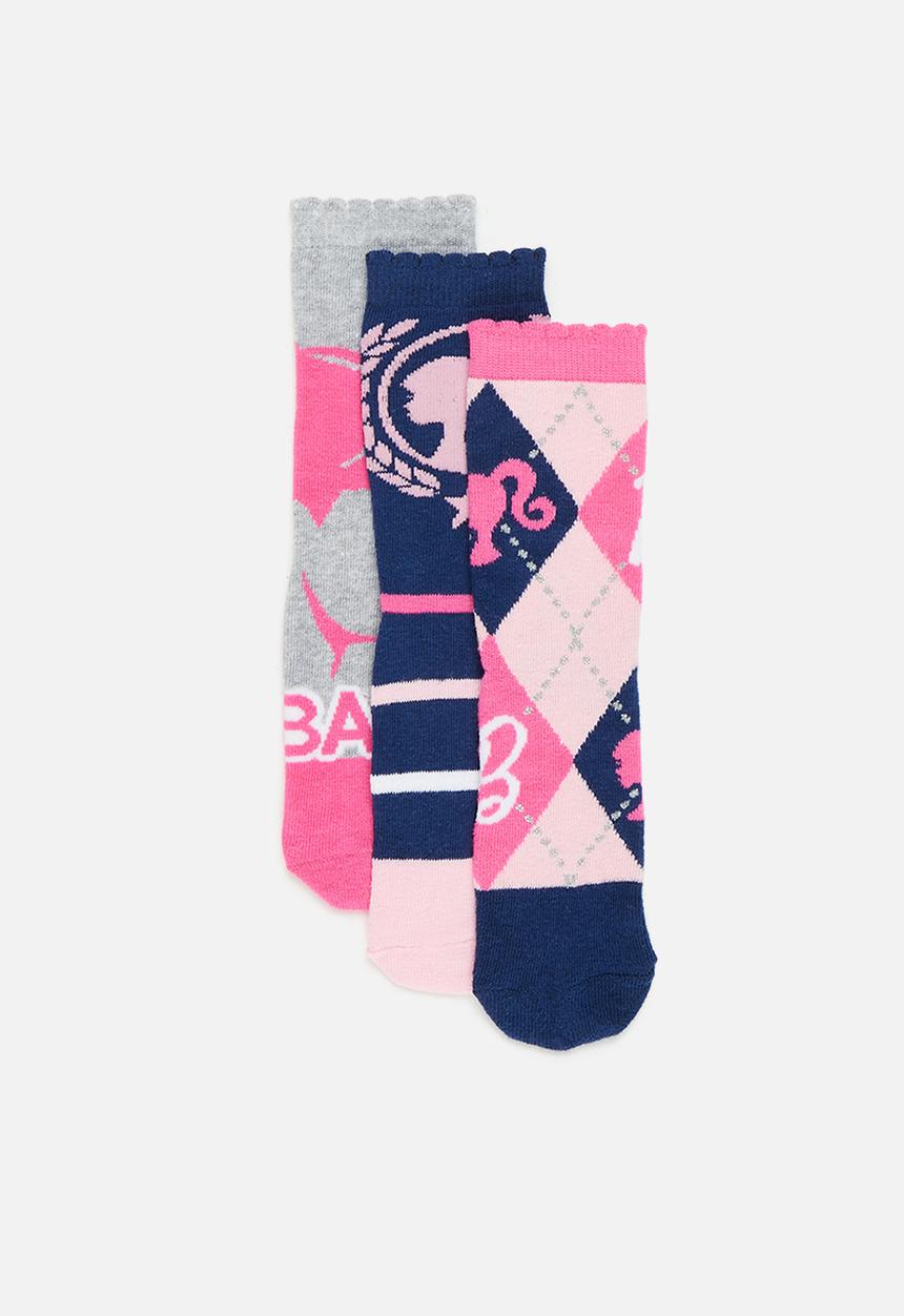 Character Group - Barbie 3 pack socks - pink