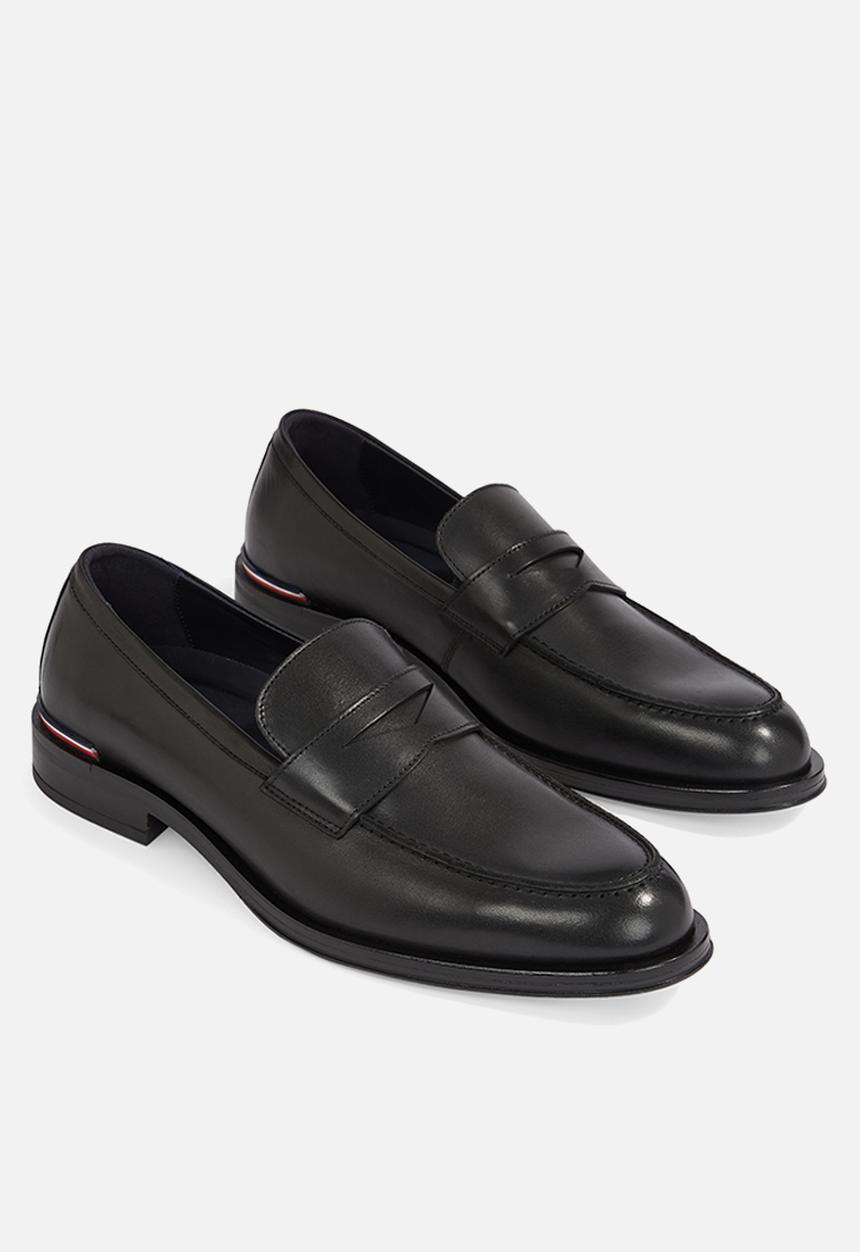 Tommy Hilfiger - Core rwb hilfiger lth loafer - black