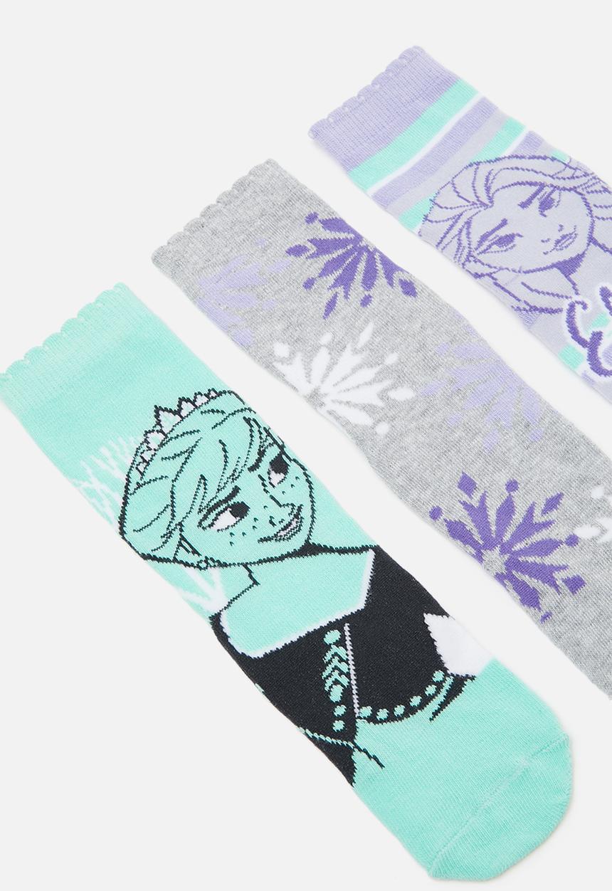 Character Group - Frozen 3 pack socks - purple