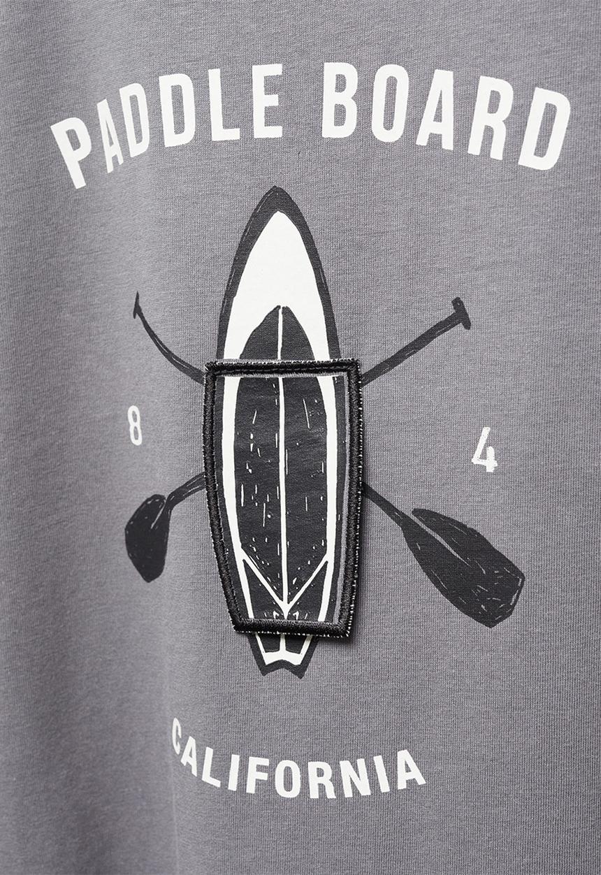 MANGO - T-shirt water - charcoal