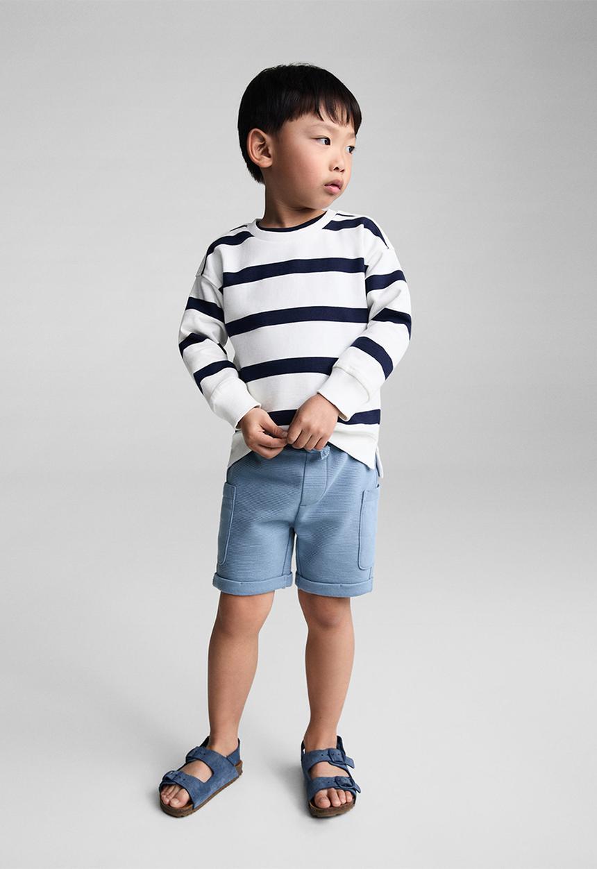 MANGO - Bermuda shorts wave - blue