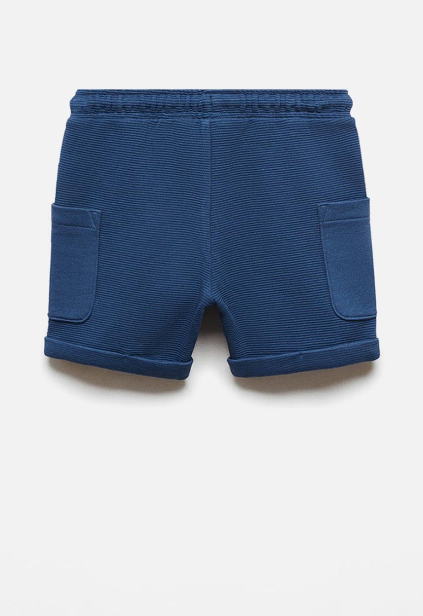 MANGO - Bermuda shorts wave - navy