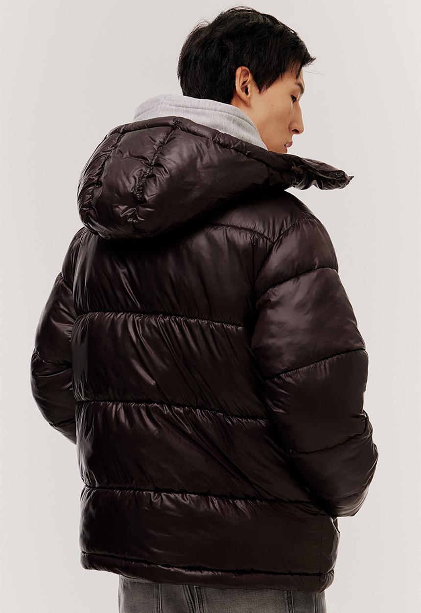 H&M - Oversized fit puffer jacket - dark brown