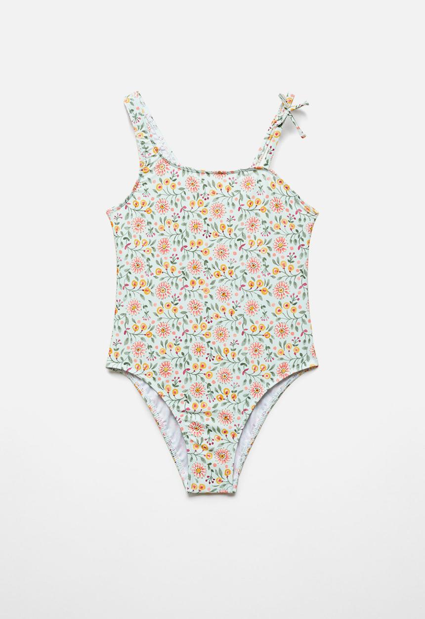 MANGO - Swimsuit florkg - pastel green