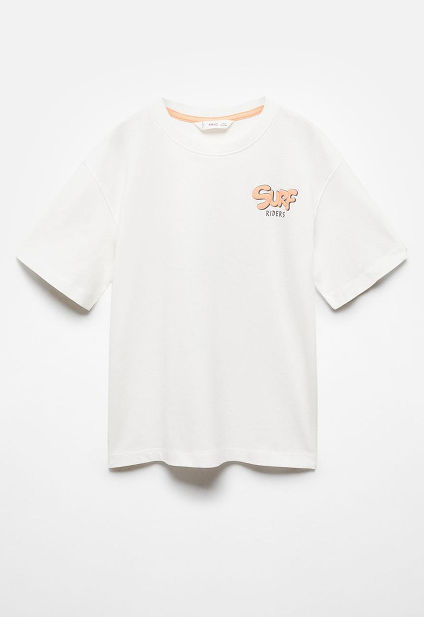 MANGO - T-shirt surf - offwhite