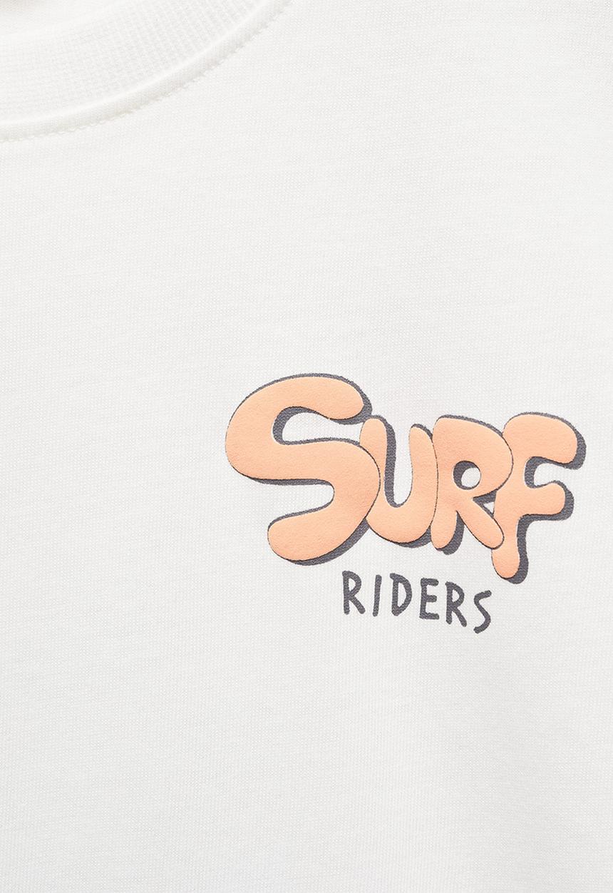 MANGO - T-shirt surf - offwhite