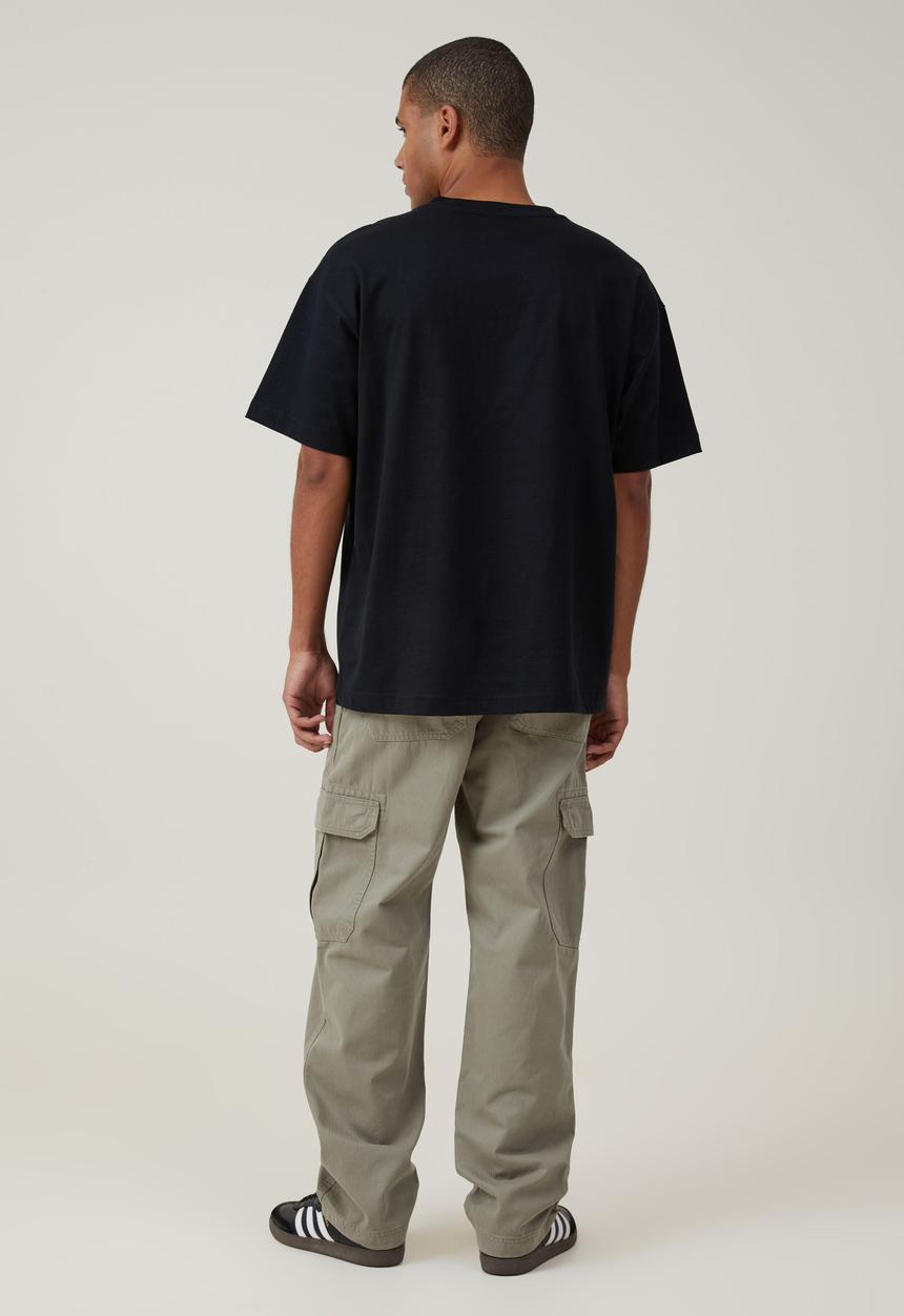 Cotton On - Tactical Cargo Pant - Washed Military Herringbone