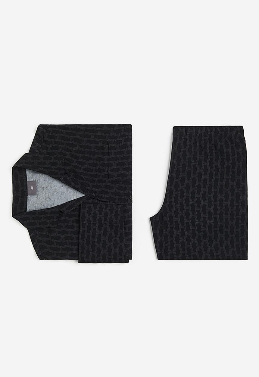 H&M - Relaxed fit pyjamas - black & patterned