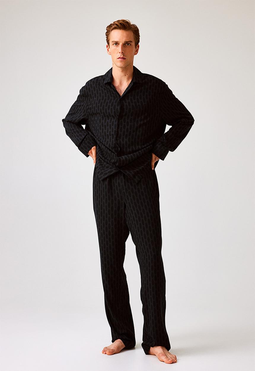 H&M - Relaxed fit pyjamas - black & patterned