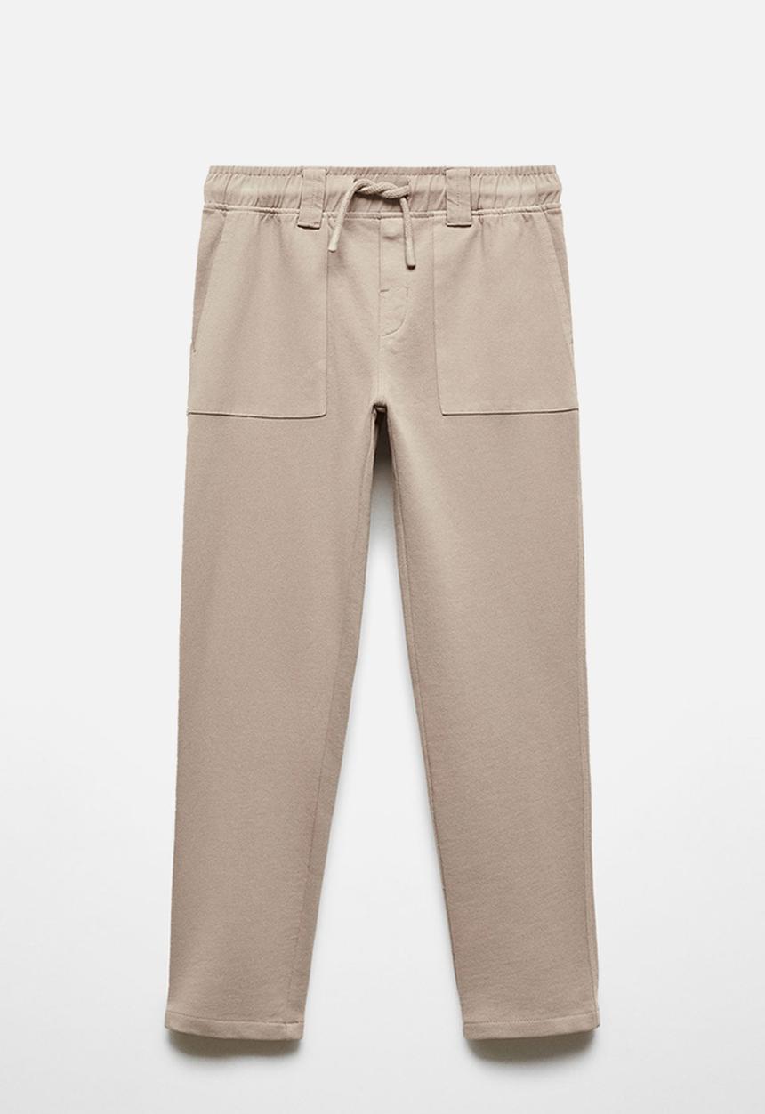 MANGO - Trousers manacor2 - light-brown