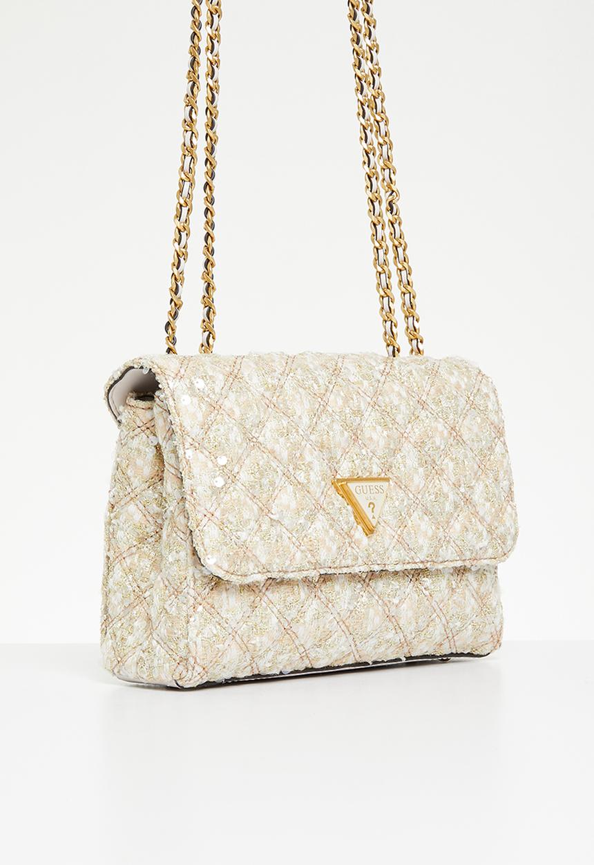GUESS - Giully 2 compartment cnvrtbl flap - gold 
