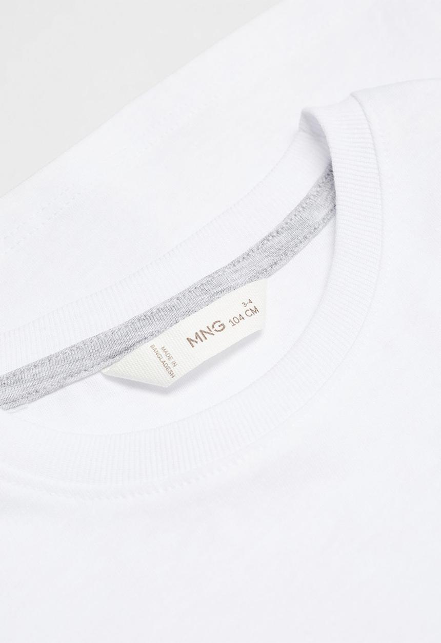 MANGO - T-shirt basic6 - white