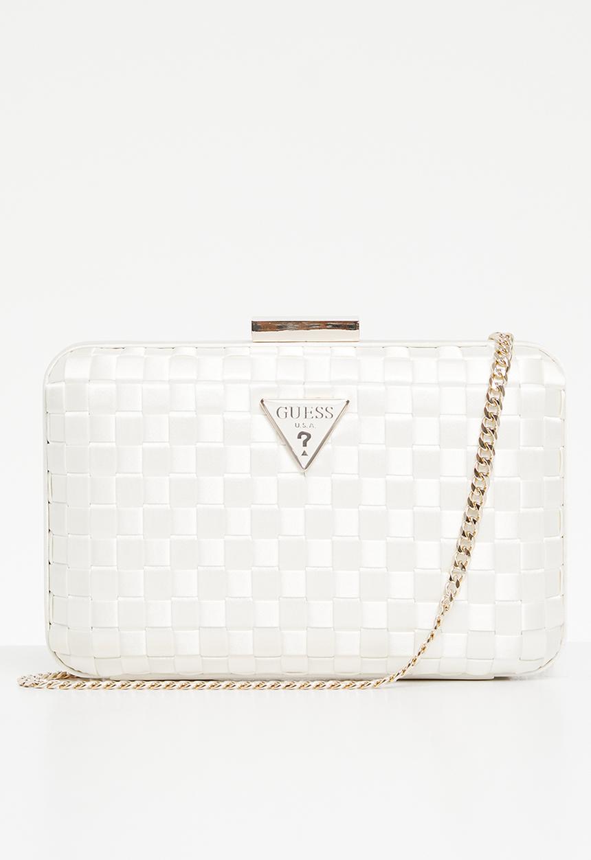 GUESS - Twiller minaudiere - ivory