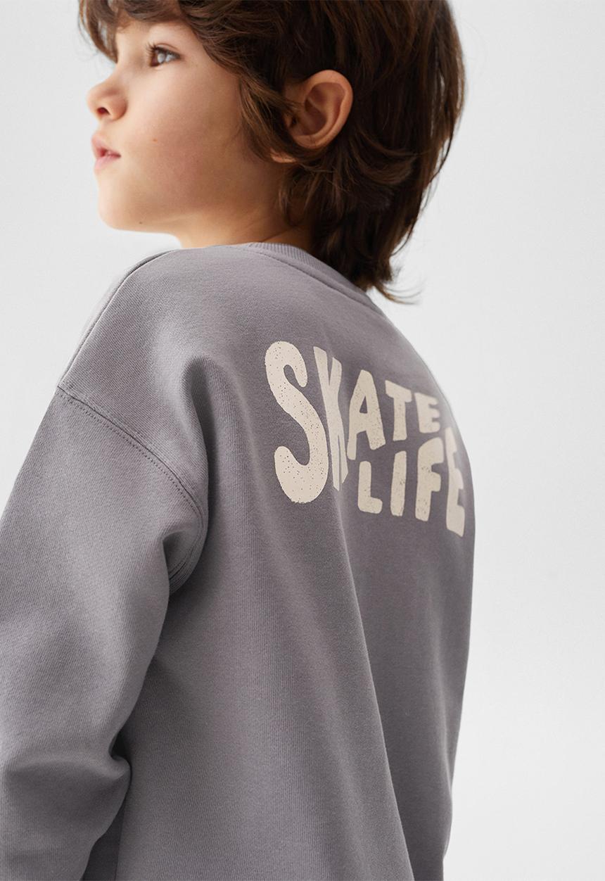 MANGO - Sweatshirt roll - grey