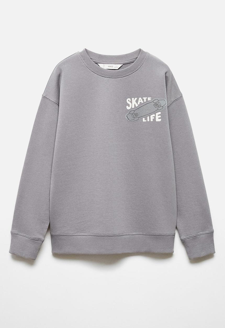 MANGO - Sweatshirt roll - grey