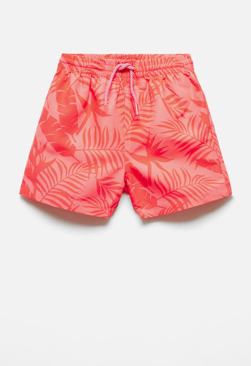 MANGO - Swimming trunks leafbb - pastel pink