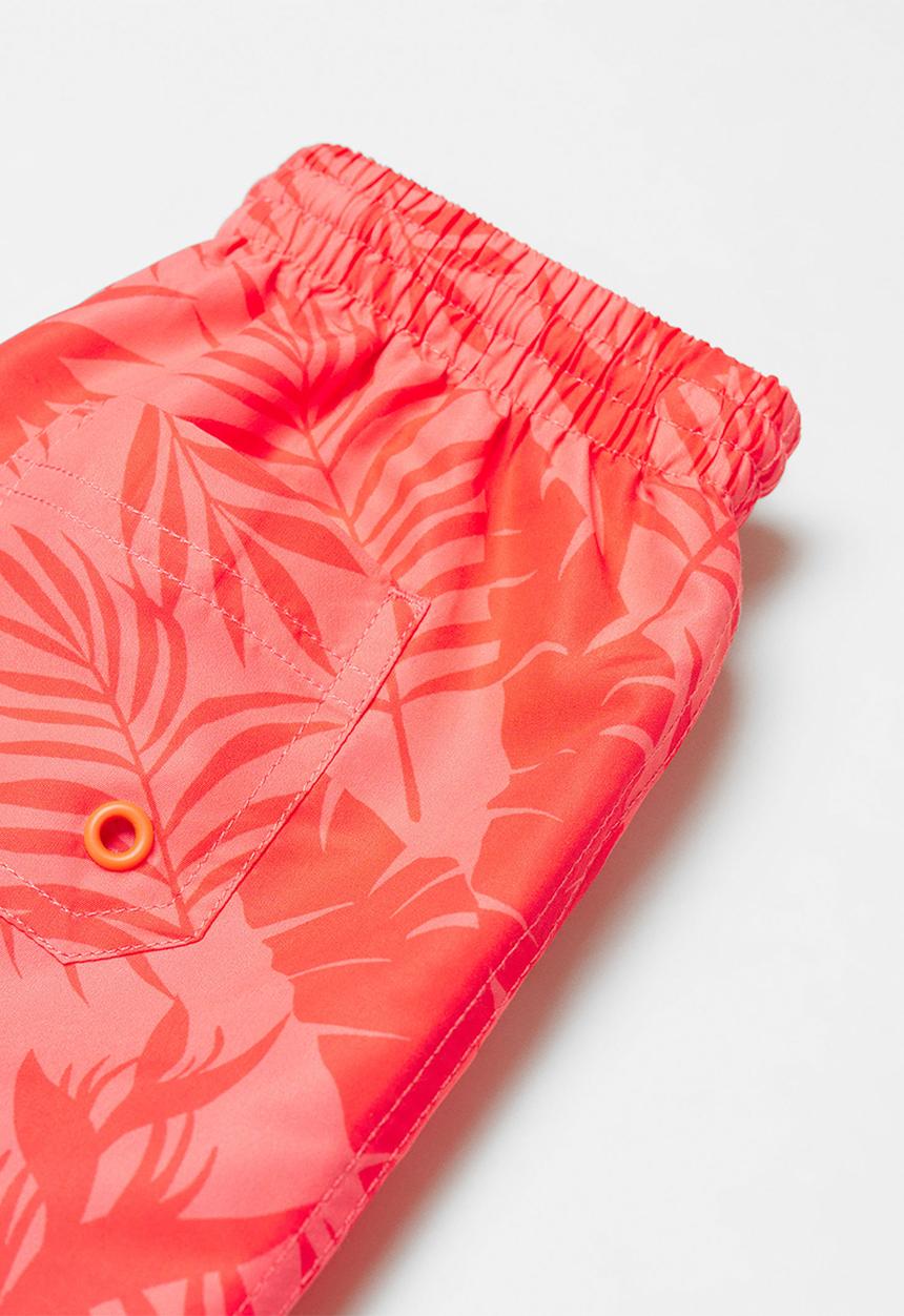 MANGO - Swimming trunks leafbb - pastel pink