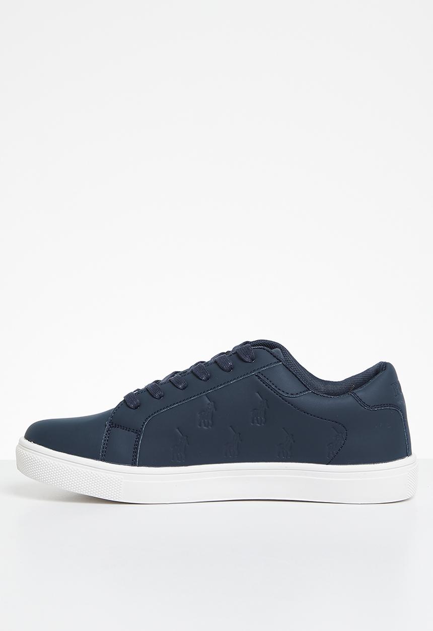 POLO - Debossed pony sneaker - navy