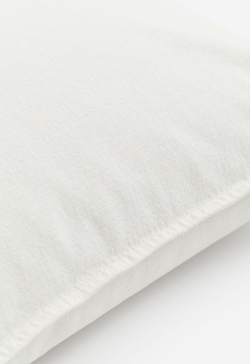 H&M - Linen-blend cushion cover - white