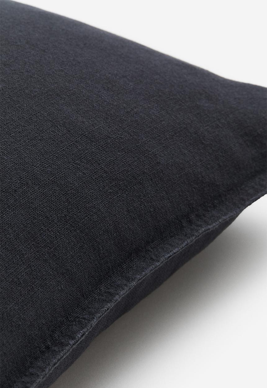H&M - Linen-blend cushion cover - dark grey